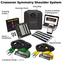 Load image into Gallery viewer, Crossover Symmetry Shoulder System Includes Two Sets of Resistance Bands Attachments (Novice, Squat Racks)