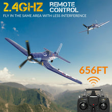 Load image into Gallery viewer, RC Planes for Adults, 4 Channel RTF F4U Corsair RC Airplanes Fighters with 6-Axis Gyro, 3 Flight Modes and One-Key Aerobatic