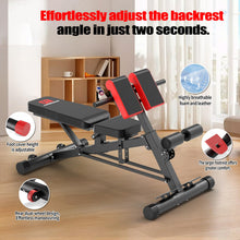 Load image into Gallery viewer, K KiNGKANG Adjustable Weight Bench,Multi-Functional Roman Chair for Full All-in-One Body Workout Hyper Back Extension and Sit up