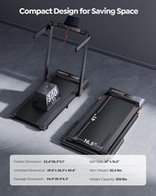 Load image into Gallery viewer, Acezoe Foldable Treadmill with 10% Incline - Black Gray
