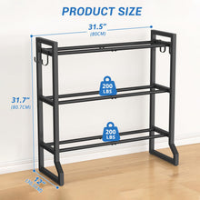 Load image into Gallery viewer, VOPEAK 3-Tier Adjustable Dumbbell Rack, 31-Inch Weight Rack ,400LB Capacity (Rack Only)