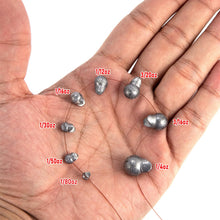 Load image into Gallery viewer, Dr.Fish 100pk Removable Split Shot Sinkers Clip On Line Weights 1/4oz