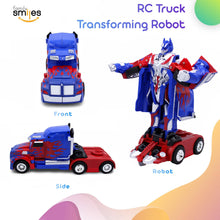 Load image into Gallery viewer, Kids Transforming Robot RC Truck Toys for Boys 8-13 Remote Control Car Gift Blue