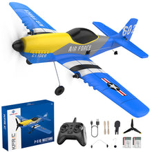 Load image into Gallery viewer, RC Plane, 3 Channel RC Airplane 2.4GHz with 2 Batteries 6-axis Gyro Stabilizer, Easy to Fly for Beginners Adults and Kids