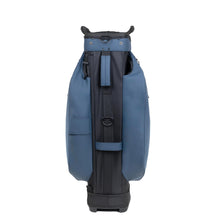 Load image into Gallery viewer, KRADUL - LUX Cart Bag – Lightweight Vegan Leather Golf Cart Bag with Waterproof Pockets, Organized Club Dividers & Cart Strap Tunnel (Blue Steel)