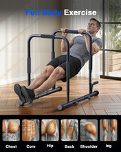 Load image into Gallery viewer, SolidFit 2-in-1 Dip Bar Station - Black