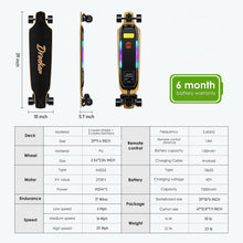 Load image into Gallery viewer, Electric Skateboard with Remote, 1800W Brushless Motor, 17 Miles Range & 25Mph Top Speed, Max Load 330lbs, Electric Longboard