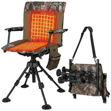 Load image into Gallery viewer, KEMIMOTO Heated Hunting Blind Chair 360 Degree Silent Swivel with Battery