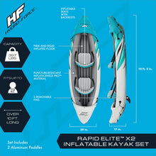 Load image into Gallery viewer, Bestway Hydro-Force Rapid Elite X2 Inflatable Kayak Set 10'3"