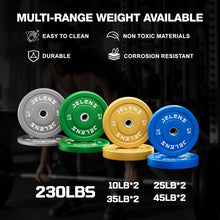 Load image into Gallery viewer, JELENS Home Gym System, 150LB Weight Stack Smith Machine- (Black, 230LBS Colored Weights Package)