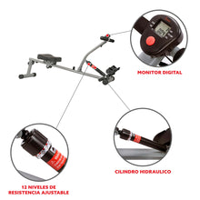 Load image into Gallery viewer, Sunny Health & Fitness Classic Rowing Machine - Grey/Black