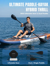 Load image into Gallery viewer, SOLAVERO Inflatable Stand Up Paddle Board with Premium SUP Accessories & Kayak Seat, Wide Stable Anti-Slip EVA Deck, 11'6" Inflatable Paddleboard for Adults & Youth of All Skill Levels (Cobalt Sail)