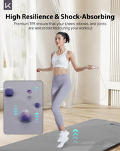 Load image into Gallery viewer, KEEP Non-Slip Large Yoga Mat,Extra Long and Wide Exercise & Fitness Mat( 72"Lx32"Wx7mm Thick) with Free Carrying Strap, Pilates & Home Workout, Classic Grey