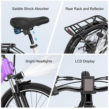 Load image into Gallery viewer, Cybervelo 1000 Peak Electric Bike for Adults,up 80 Miles Removable Battery Ebike, 26" Electric E Bike with 7-Speed