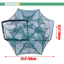 Load image into Gallery viewer, EASY BIG Foldable Bait Trap Fishing Net - Hand Cast Cage for Catching Fish Shrimp Crab Crawfish