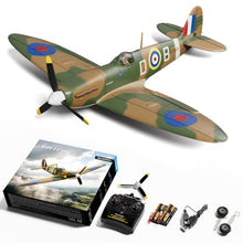 Load image into Gallery viewer, volantexrc Brushless RC Plane, 4 Channel Remote Control Airplane Fighter Spitfire RTF