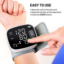 Load image into Gallery viewer, Oklar Blood Pressure Monitors for Home Use Rechargeable Wrist Digital BP Machine Cuff