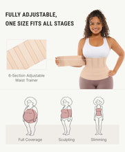 Load image into Gallery viewer, FeelinGirl Waist Trainer for Women Bandage Wrap Trimmer Belt Long Torso Tummy Wraps