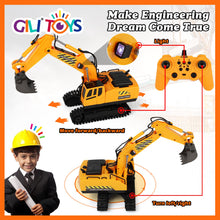 Load image into Gallery viewer, RC Toys Construction Excavator Car: Kids Birthday Gift for Boys Girls 4 5 6 7 8 9+ Year Old Truck Dump