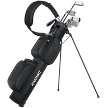 Load image into Gallery viewer, RIOROO Golf Stand Bag, 3 Way Lightweight Par 3 Golf Bag Dividers Fits Up to 9 Clubs, Easy to Carry Pitch n Putt Golf Bag for Driving Range and Executive Courses