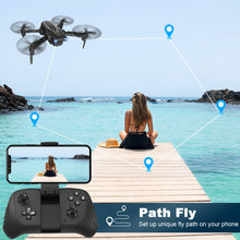 Load image into Gallery viewer, Mini Drone with Camera for Adults Youth - 1080P HD FPV Camera Drones with 90° Adjustable Lens, Gestures Selfie, One Key Start, 360° Flips