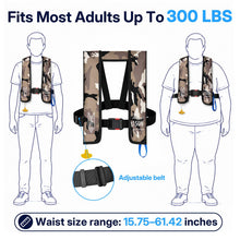 Load image into Gallery viewer, Manual Inflatable Life Jacket PFD, 33g CO2 Cylinder