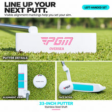 Load image into Gallery viewer, PGM Women's Complete 12-Club Golf Set with Stand Bag & Hybrid - Left-Handed