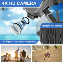Load image into Gallery viewer, Mini Drone for Kids with 4K Dual Cameras Remote Control Toys Gifts for Boys Girls with Altitude Hold, Headless Mode, One key Return/Emergency Stop, 3D Flips 2 Batteries, Foldable RC Quadcopter