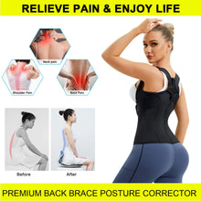 Load image into Gallery viewer, URSEXYLY Back Brace For Women Waist Trainer Vest - Adjustable Posture Trainer(M,Black)