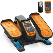 Load image into Gallery viewer, Under Desk Elliptical Machine, Electric Elliptical Exerciser for Senior, Quiet & Small Electric Seated Pedal Exerciser for Home with Monitor, Remote Control & 12 Adjustable Speeds (Orange)