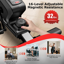Load image into Gallery viewer, pooboo Under Desk Bike Pedal Exerciser - Black
