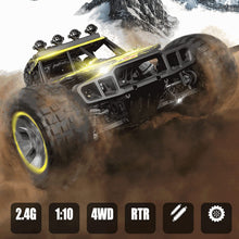 Load image into Gallery viewer, 1:10 Scale Large RC Cars 40+ Kmh Speed - Boys Remote Control Car 4x4 Off Road Monster Truck Electric