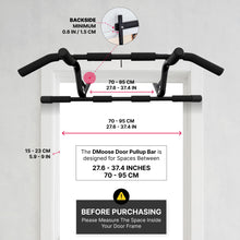 Load image into Gallery viewer, DMoose Pull Up Bar for Doorway (Black)