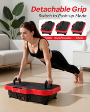 Load image into Gallery viewer, Zoomsnail Vibration Plate Exercise Machine, 8000 Vibrations/min Adjustable Fitness Platform, 400 Lbs Capacity Extra Large Size Vibrating Platform with Bluetooth for Weight Loss, Women & Men, Valentine