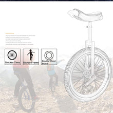 Load image into Gallery viewer, 16INCH Balance Bicycle Unicycle for Young Adults, Ergonomic Saddle, Adjustable Height for Weight Loss & Fitness
