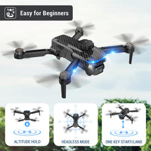 Load image into Gallery viewer, MSMV 4K HD Camera Drones, Wireless RC Flight Gyroscopes & Governors,Black