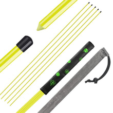 Load image into Gallery viewer, FINGER TEN Golf Alignment Sticks 43 Inch 5 Pack with Stick Cover (5 Yellow)