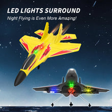 Load image into Gallery viewer, QFCST Foam Remote Control Wireless Airplanes RC Planes, Remote Control Fighter Toys, 2CH 2.4Ghz RC Fighter Jet