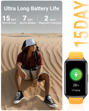 Load image into Gallery viewer, Amzhero Health Fitness Tracker with 24/7 Heart Rate, Blood Oxygen -Lemon Yellow