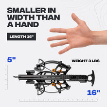 Load image into Gallery viewer, BALLISTA BAT Reverse Compound Crossbow with Red Dot Sight, 340 FPS, 150 lb