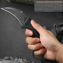 Load image into Gallery viewer, Fixed Blade Knives, Karambit Knife, Hunting Knives, 4 Pieces Complete Set