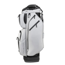 Load image into Gallery viewer, KRADUL - LUX Cart Bag – Lightweight Vegan Leather Golf Cart Bag with Waterproof Pockets, Organized Club Dividers & Cart Strap Tunnel (Fossil Gray)