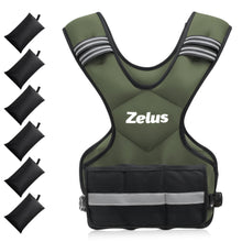 Load image into Gallery viewer, ZELUS Weighted Vest for Men and Women, 20-32lb, Green