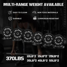 Load image into Gallery viewer, JELENS Home Gym System, 150LB Weight Stack Smith Machine (Black, 370LBS Black Weights Package)