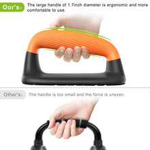 Load image into Gallery viewer, Kipika Push Up Bars, Pushup Stands, Anti-Slip Soft Plastic Push Up Handles, Bottom Anti-Slip Pad, Strength Training Equipment, Perfect for Floor Workout Exercise Black&Orange