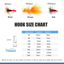 Load image into Gallery viewer, Fly Fishing Flies Assortment Kit Dry Wet Nyphms Tenkara Popper Streamer Woolly Bugger for Trout Bass Salmon Steelhead with Fly Box (Propeller Flies Kit 42pcs)