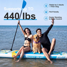 Load image into Gallery viewer, 11' Inflatable Paddle Board with Kayak Seat for Adults