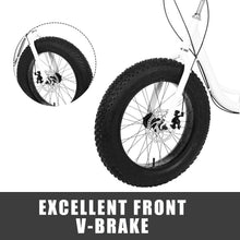 Load image into Gallery viewer, 20 Inch Fat Tire Adult Tricycles 3 Wheel Bikes 7 Speed Adult Trikes Three-Wheeled Cruiser for Seniors, Women, Men