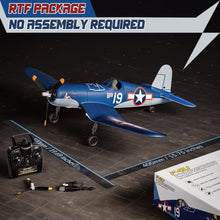 Load image into Gallery viewer, 4 Channel RC Plane F4U Corsair 500mm Remote Control Airplane Fighter RTF with 6-Axis