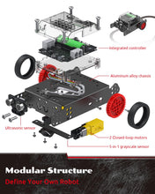 Load image into Gallery viewer, Rocky Coding & Remote Control Robot Kit for Kids 8-16, Modular/Scratch/Python/C Programming, Educational Engineering Science Toy